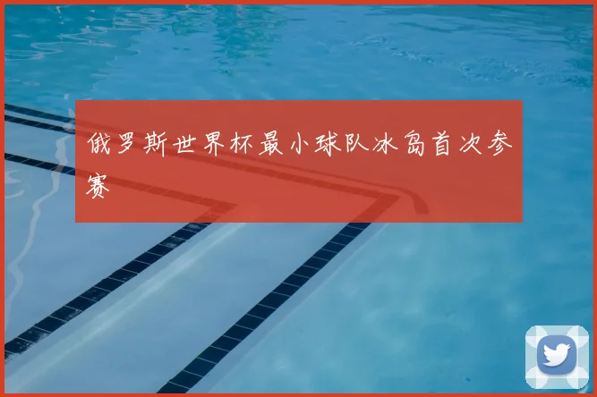 俄罗斯世界杯最小球队冰岛首次参赛